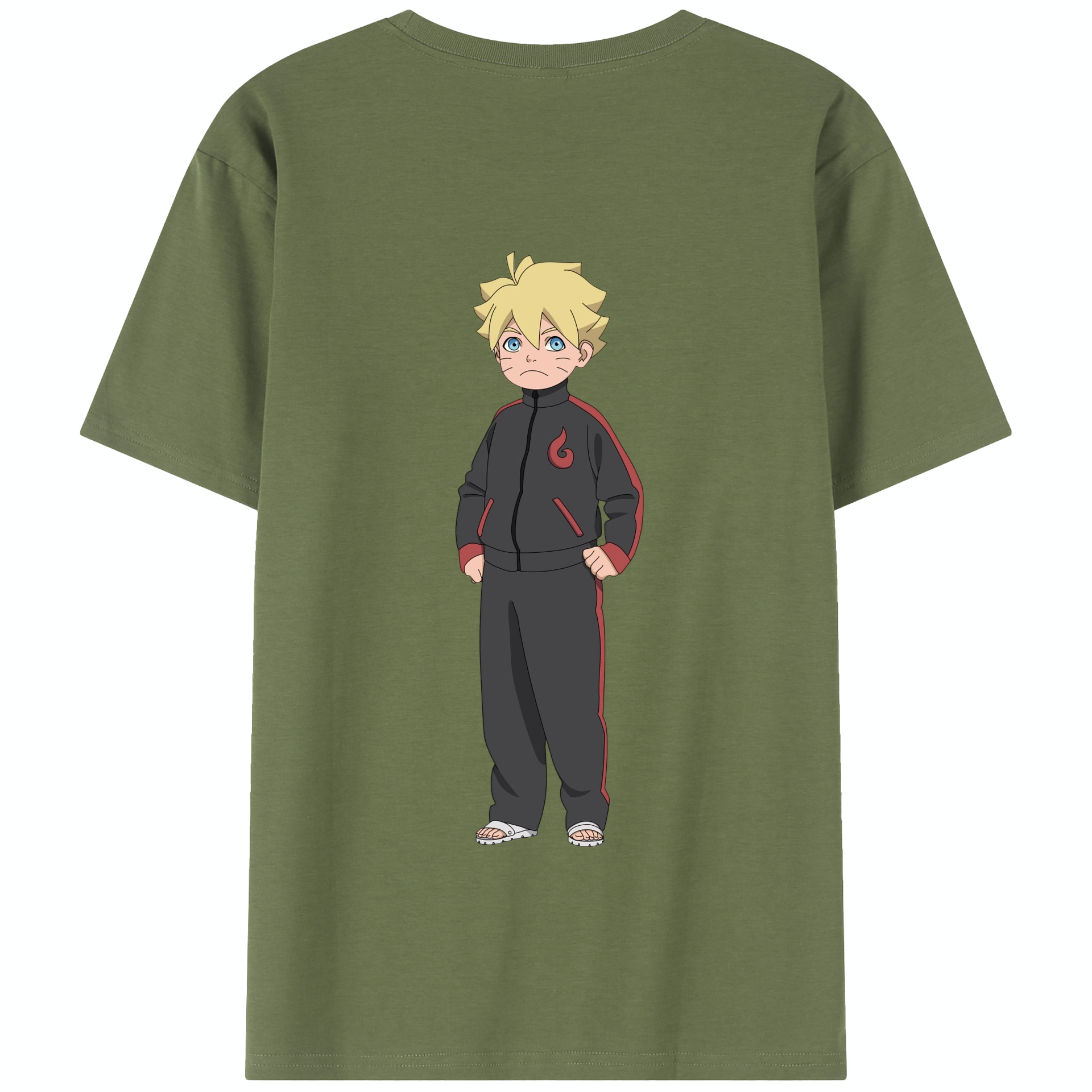 （画像用） NARUTO -ナルト- うずまき ボルト Uzumaki Boruto 綿100％半袖Tシャツ（背面プリント）